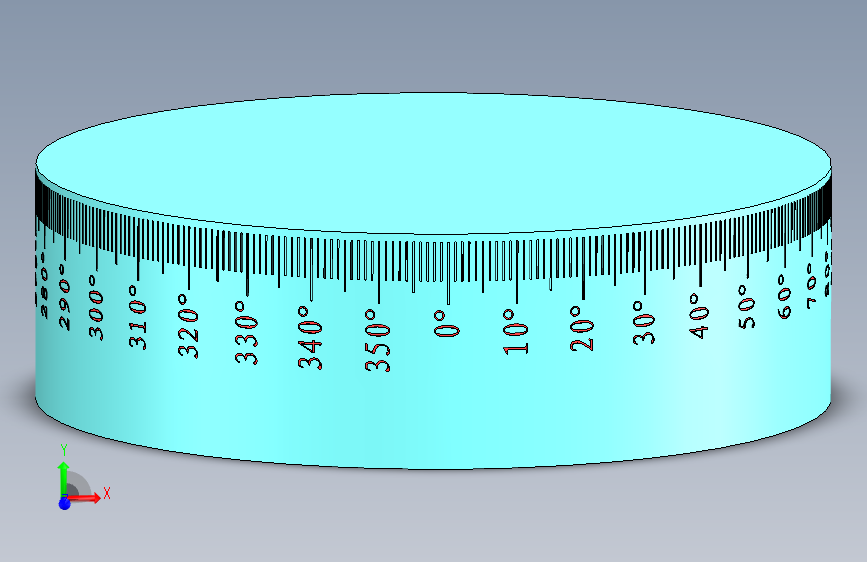 圆柱刻度盘