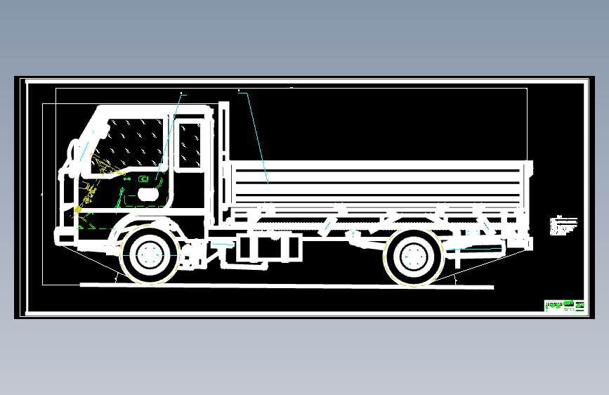轻型载货汽车设计（底盘设计）cad，说明书