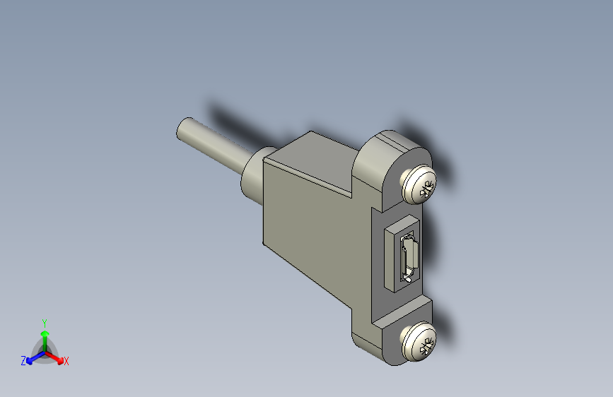 Micro USB 插座底盘安装