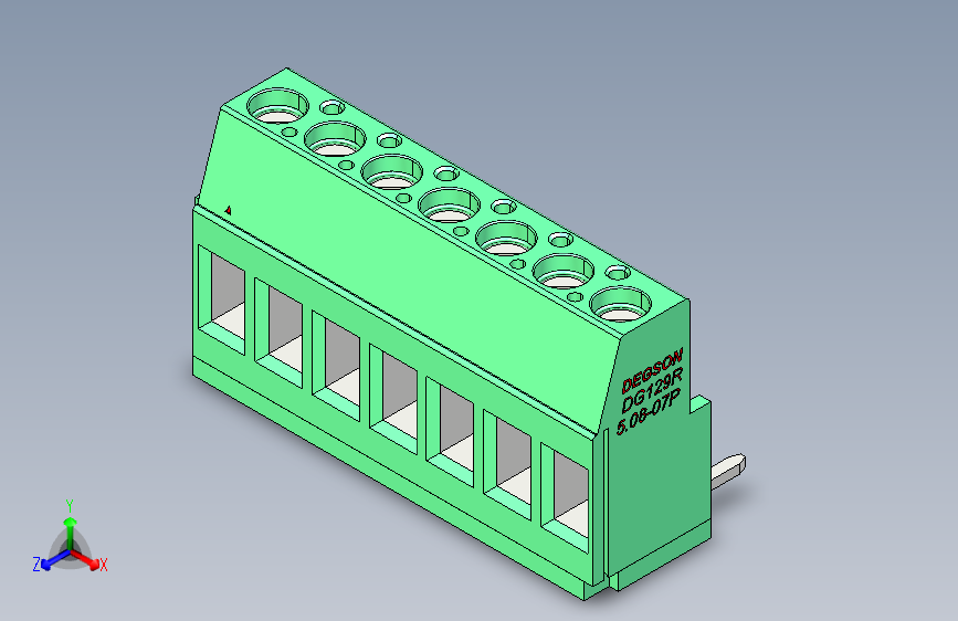 端子DG129R-5.08-07P-14-00AH