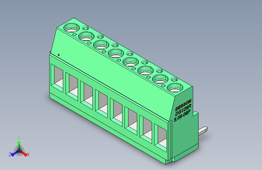 端子DG129R-5.08-08P-14-00AH
