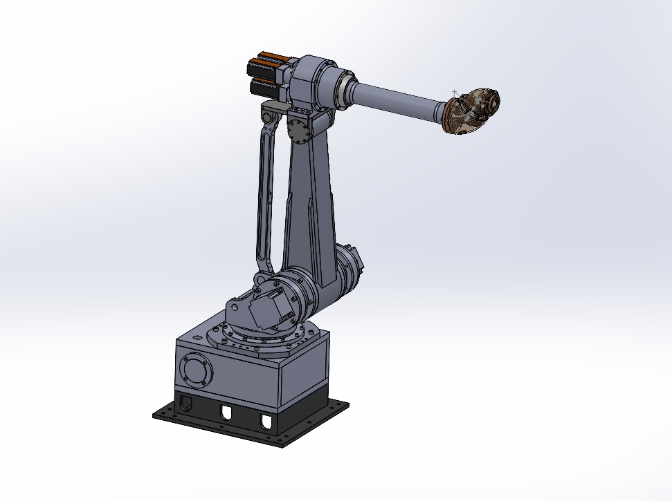 六自由度关节型工业机器人设计含开题、SW三维及7张CAD图