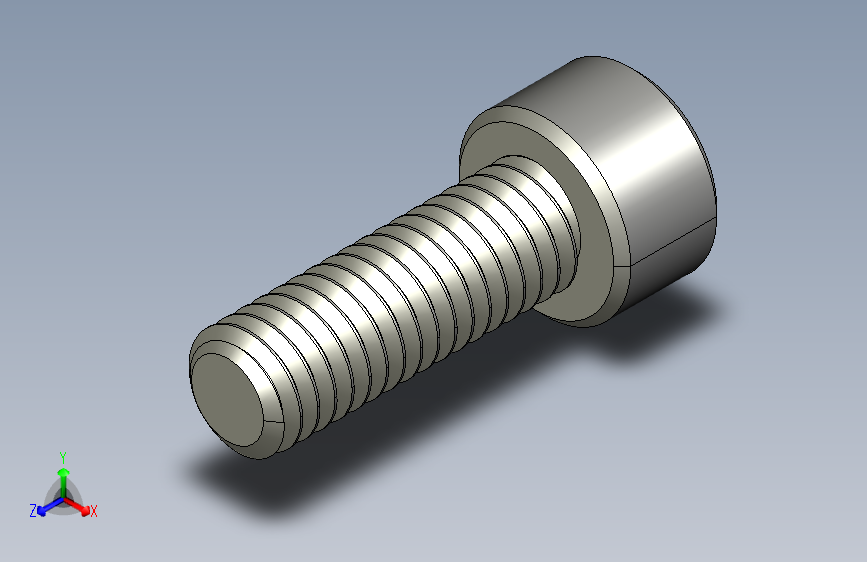 M6 x 1mm螺纹18mm长内六角螺钉台阶