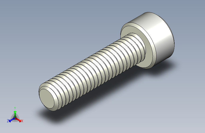 M6 x 1mm螺纹25mm长内六角螺钉