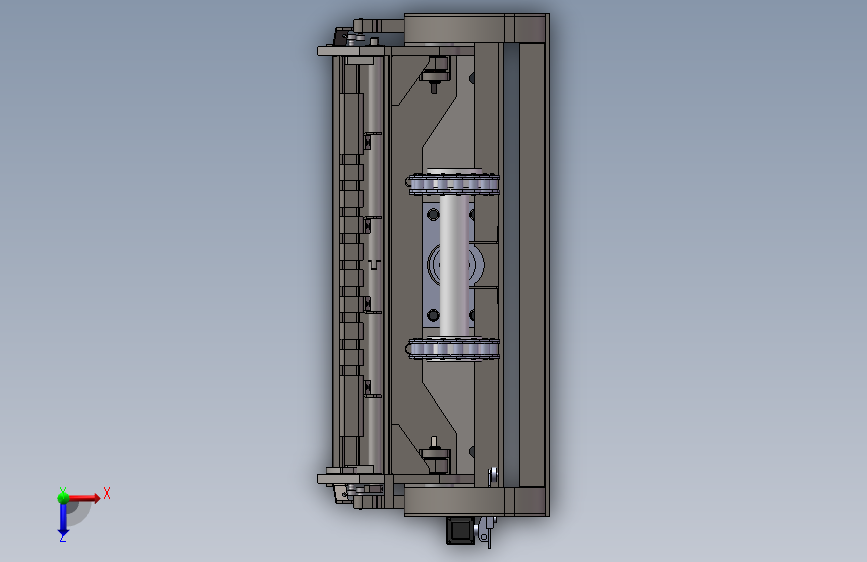 垃圾桶提升机_SOLIDWORKS 2023_模型图纸下载 – 懒石网