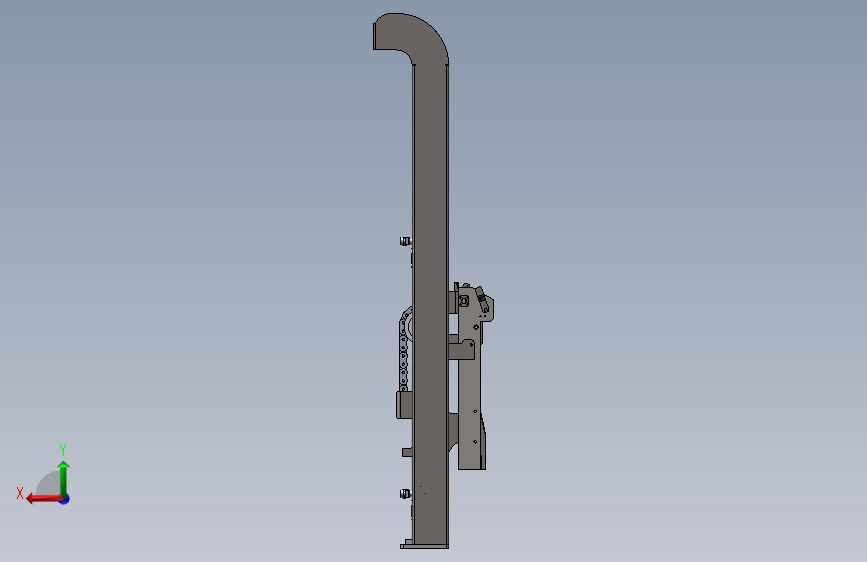 垃圾桶提升机_SOLIDWORKS 2023_模型图纸下载 – 懒石网