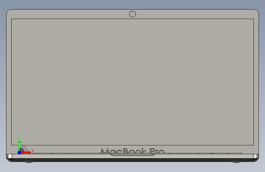 Macbook Pro 15步 正面视图