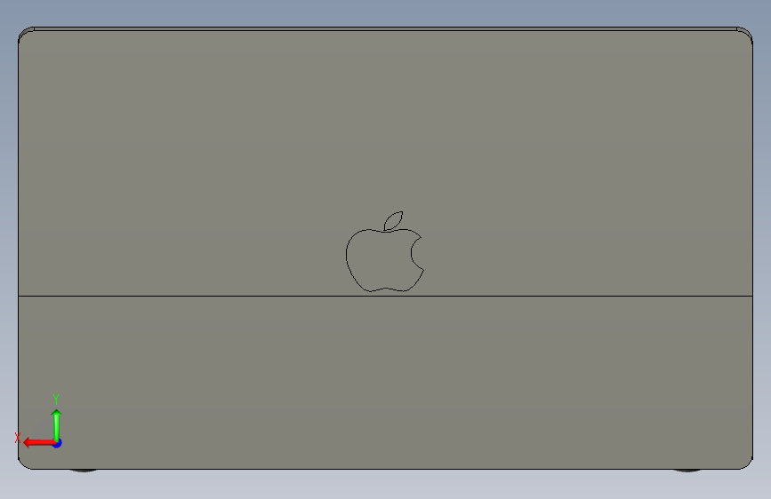 Macbook Pro 15步 背面视图
