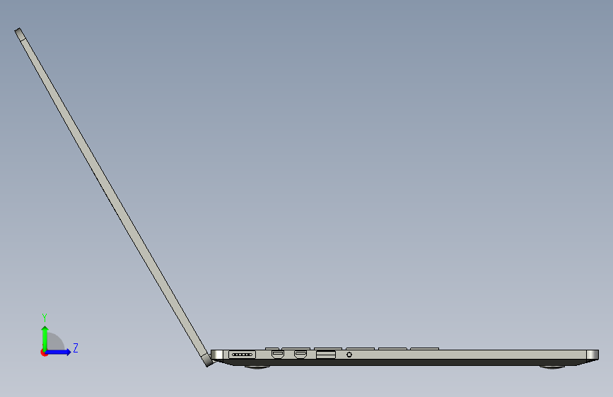 Macbook Pro 15步 左侧视图