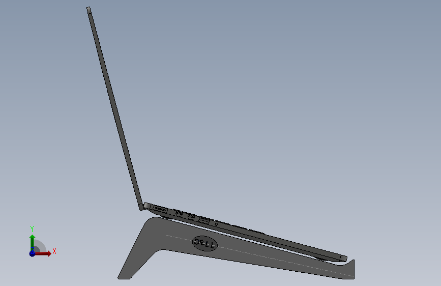 笔记本电脑支架8 Dell Vostro_SOLIDWORKS 2020_模型图纸下载 – 懒石网