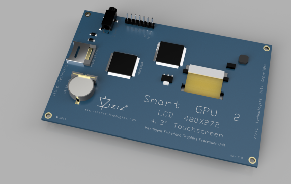 Vizic Technologies Smart GPU 2 4.3英寸液晶显示屏