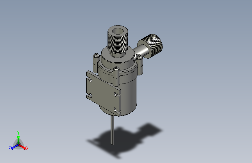 泵- 3m压头-12v-8.4w-8L分钟 主视图
