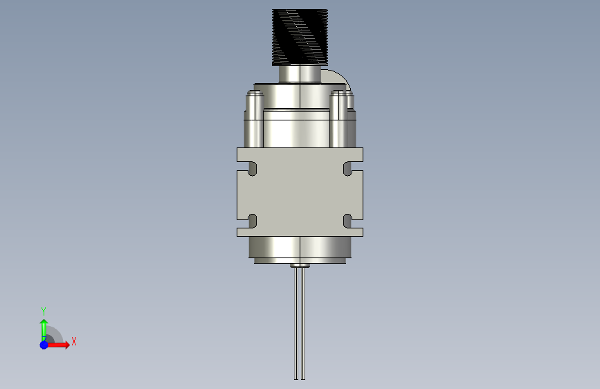 泵- 3m压头-12v-8.4w-8L分钟 正面视图