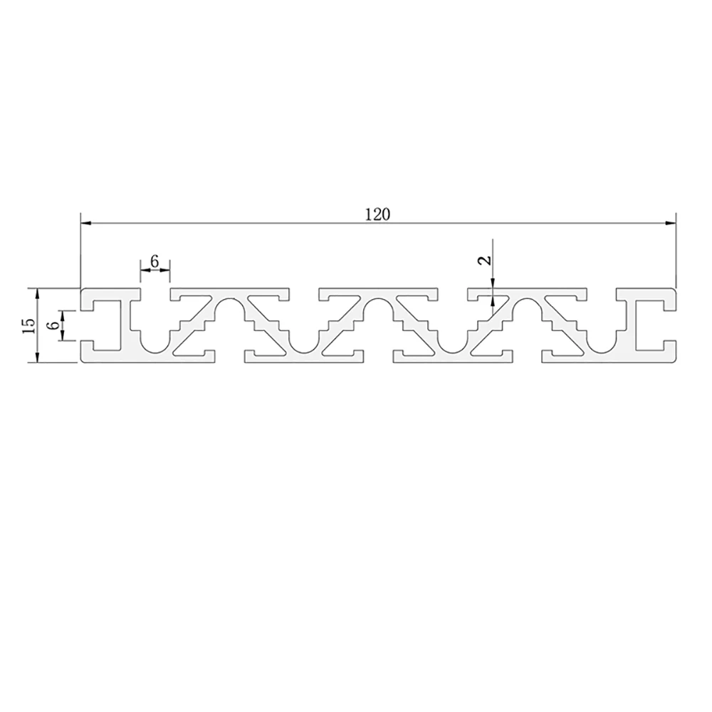铝型材15120挤压500mm