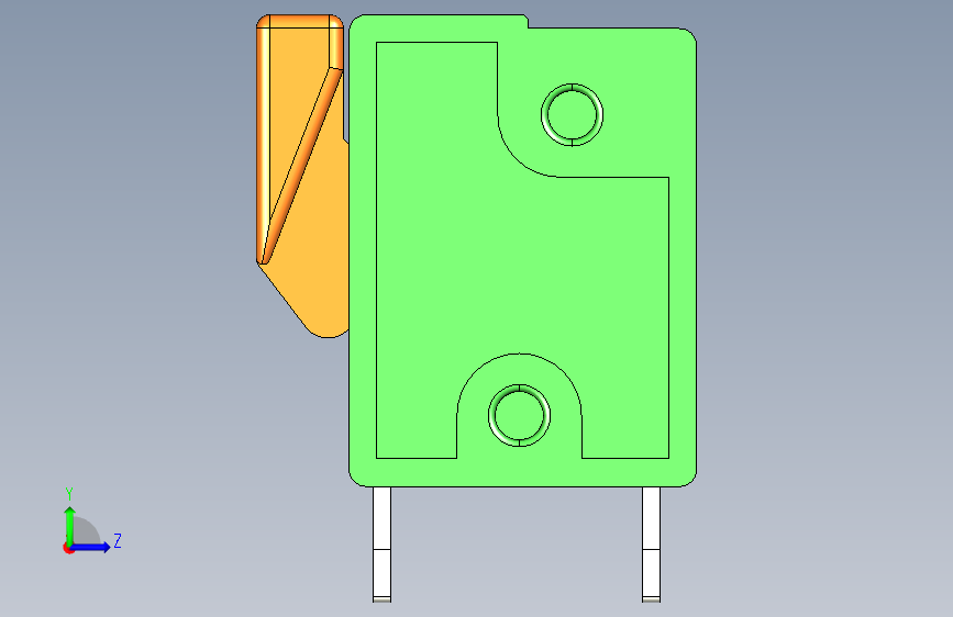 PCB端子板FFKDS 5 08 7 左侧视图