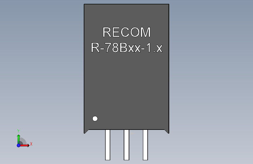 R-78Bxx-1.5系列高效开关稳压器 正面视图