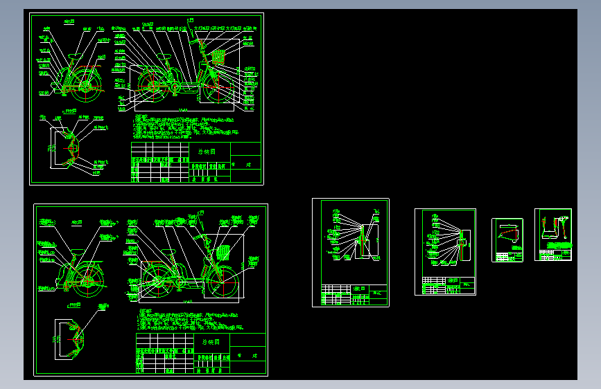 自行车CAD图纸
