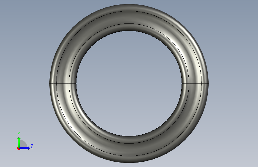 AS568 X-Ring_ 13.87 x 3.53O型密封圈 左侧视图