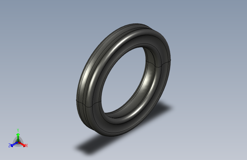AS568 X-Ring_ 13.87 x 3.53O型密封圈 主视图