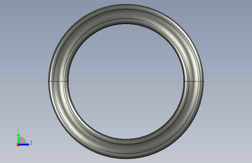 AS568 X-Ring_ 20.22 x 3.53O型密封圈 左侧视图