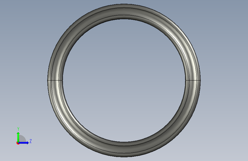 AS568 X-Ring_ 28.17 x 3.53O型密封圈 左侧视图