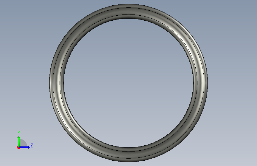 AS568 X-Ring_ 46.99 x 5.33O型密封圈 左侧视图