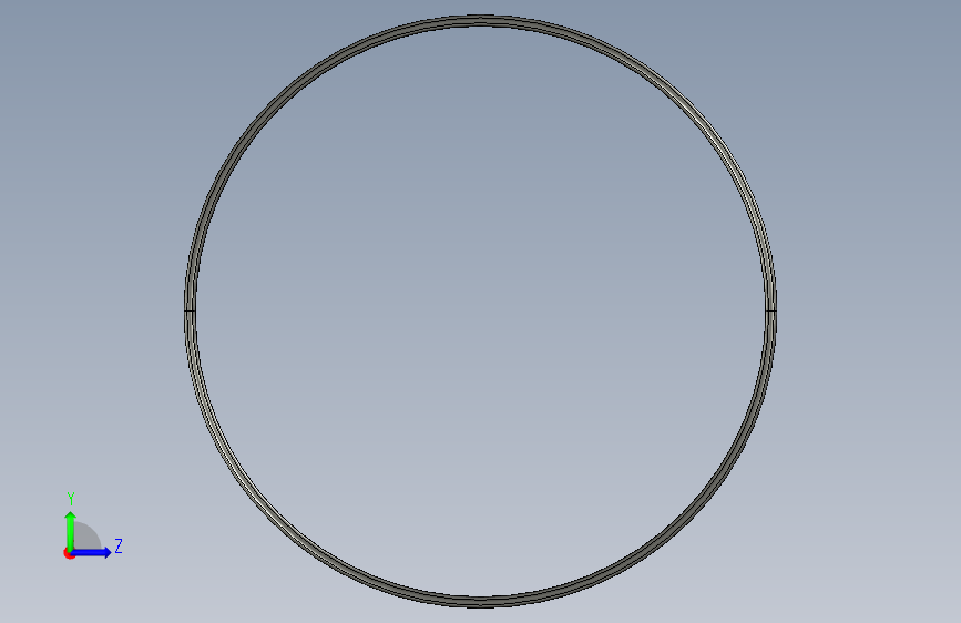 AS568 X-Ring_ 177.39 x 3.53O型密封圈 左侧视图