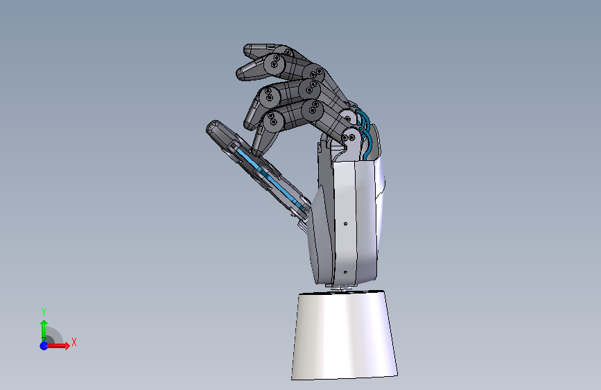 伺服机器人手 3d机械模型图纸 stp