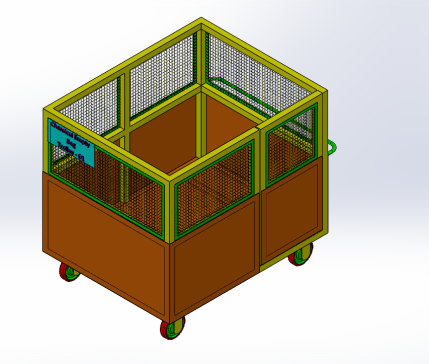 Tool Material trolley带门刀具物料推车 sw22