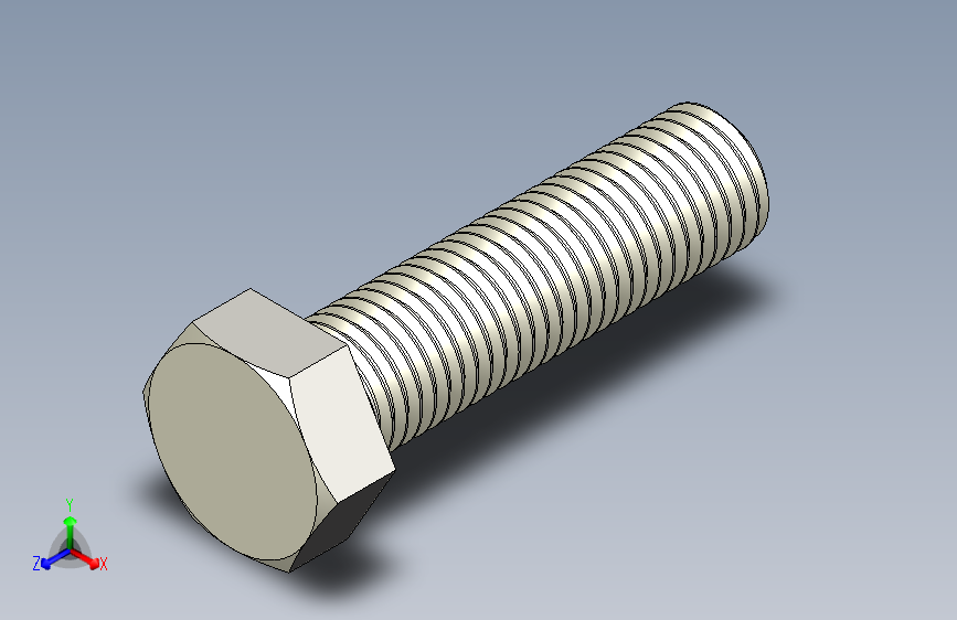 DIN_EN_ISO_4017_M16x60.ipt六角螺栓 主视图