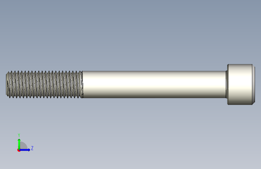 DIN_EN_ISO_4762_M16x130.ipt内六角螺钉 左侧视图