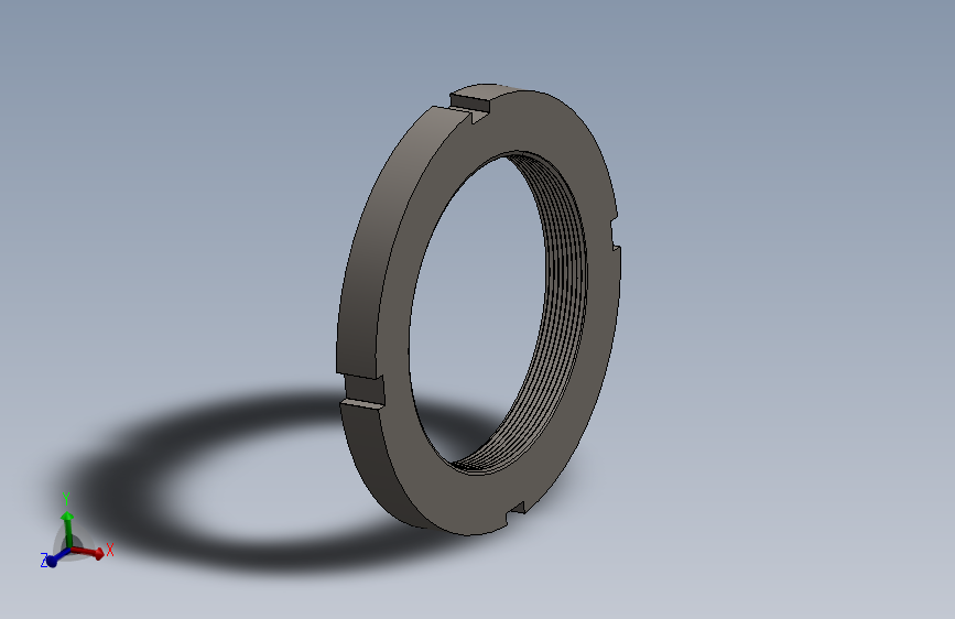 M120 X 2 SLOTTED ROUND NUT FOR HOOK SPANNER开槽圆螺母.SLDPRT