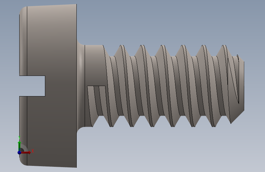 开槽圆柱头螺钉M1 DIN 84.SLDPRT