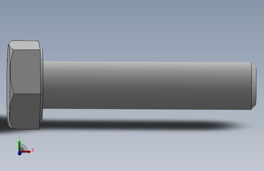 六角头螺钉DIN933 M10x45.SLDPRT