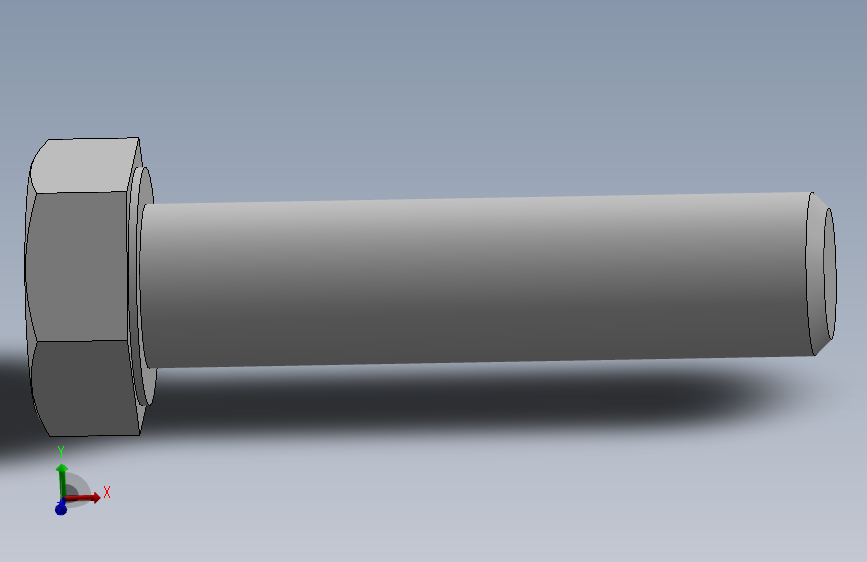 六角头螺钉DIN933 M12x50.SLDPRT