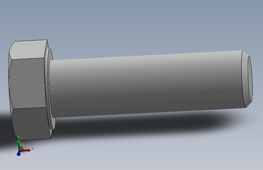 六角头螺钉DIN933 M16x55.SLDPRT