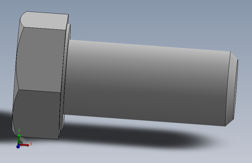 六角头螺钉DIN933 M20x45.SLDPRT