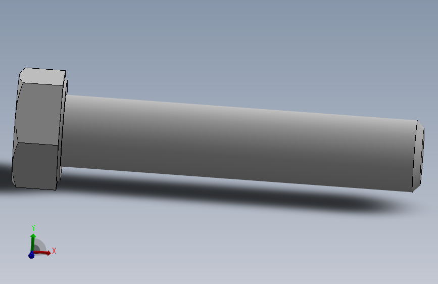 六角头螺钉DIN933 M20x100.SLDPRT