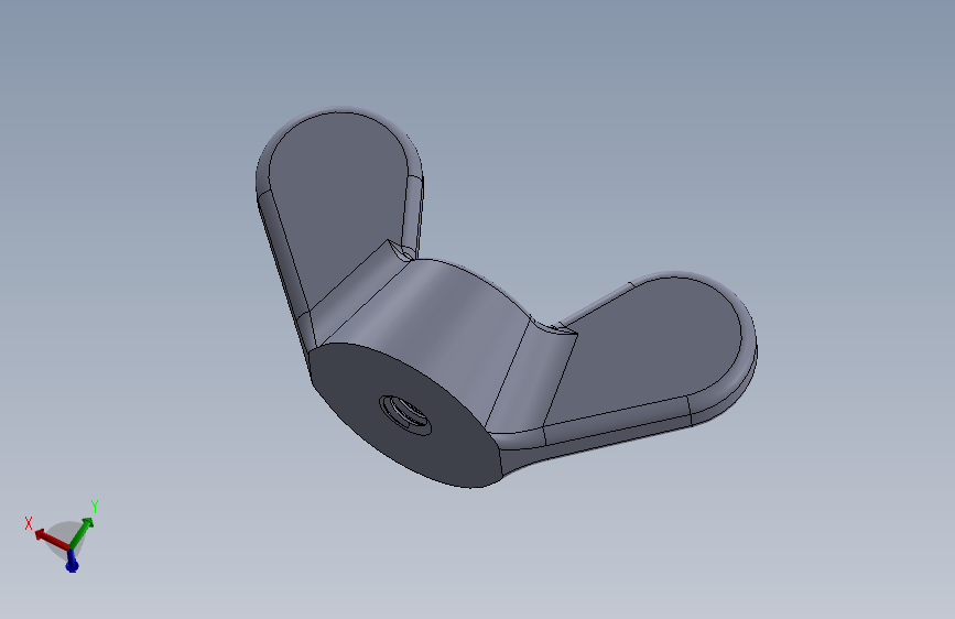 铜蝶形螺母Backup of M2.SLDPRT