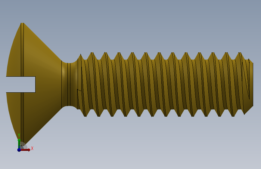 一字槽机螺钉M1.2x4 DIN 964.SLDPRT