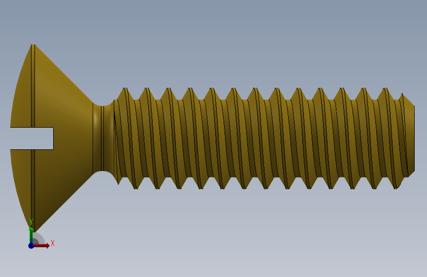 一字槽机螺钉M1.4x5 DIN 964.SLDPRT