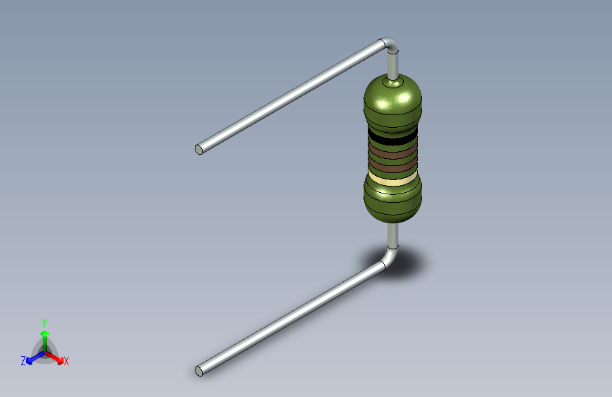 R 0,5W D3,2 L9间距15间距10 stp