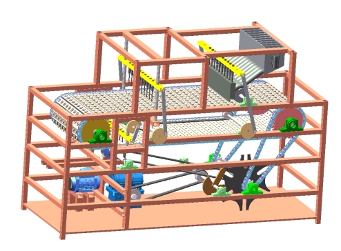 大枣红枣去核机结构设计三维SolidWorks模型3D图+CAD图纸+说明