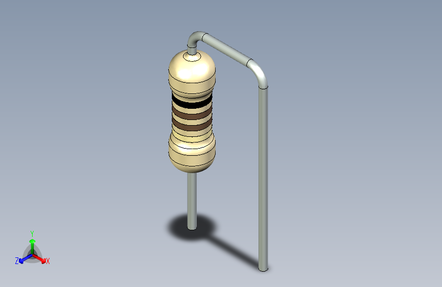 R 1W垂直D3,5 L10间距7,5间距2 begie stp