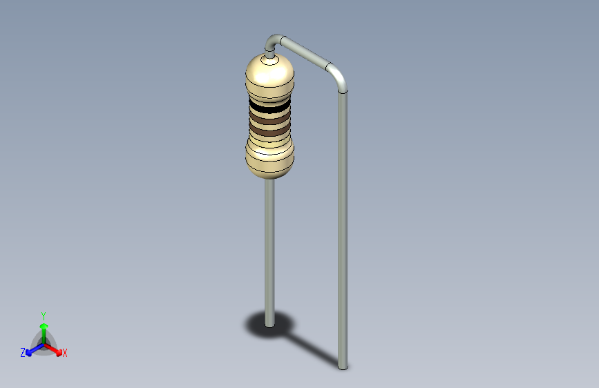 R 1W垂直D3,5 L10间距7,5间距10 begie stp