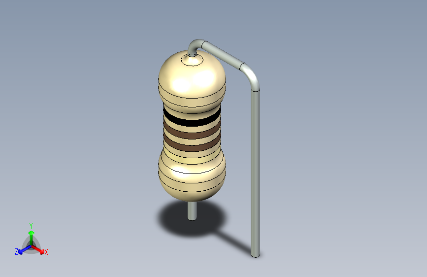 电子元器件R 5W垂直D7,5 L18节距10间距0 begie stp