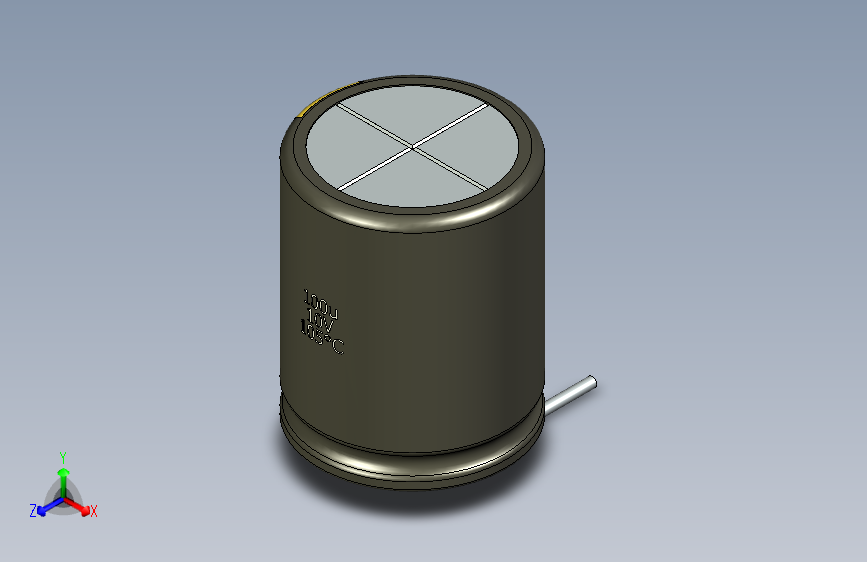 铝电解电容器C-HOR__D-16__L-20__P7,5__STAND-0__TMP-105__C-100u__U-16.stp