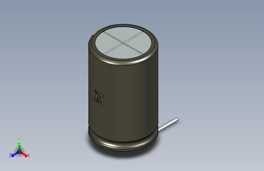 铝电解电容器C-HOR__D-16__L-25__P7,5__STAND-2__TMP-105__C-100u__U-16.stp