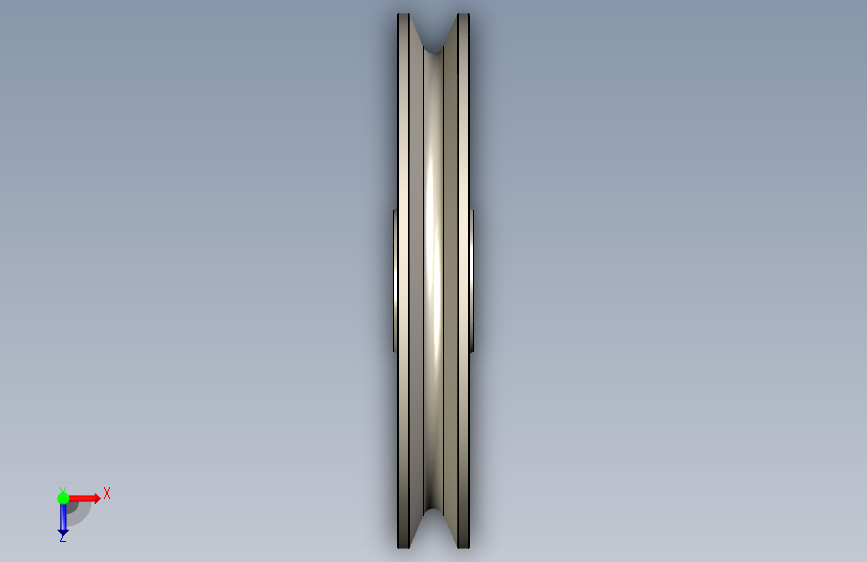 8mm 绳索 200mm 滑轮 - 滑轮 俯视图