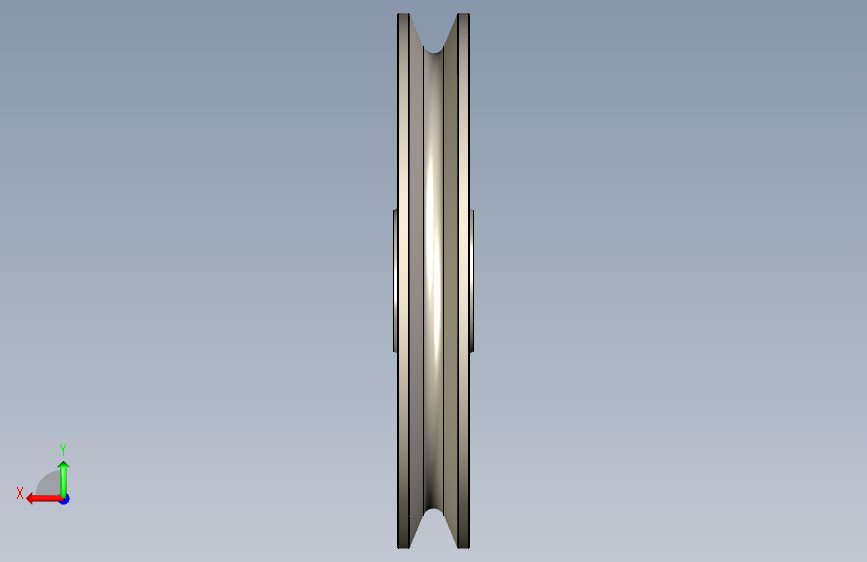 8mm 绳索 200mm 滑轮 - 滑轮 背面视图
